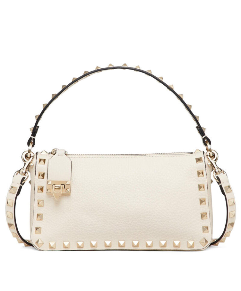 Valentino Small Rockstud Grainy Calfskin Crossbody Bag